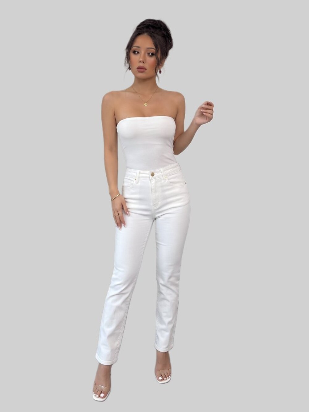 FRAME Le High Straight White Jeans Woman's Size 26 x 26 Style LHST790